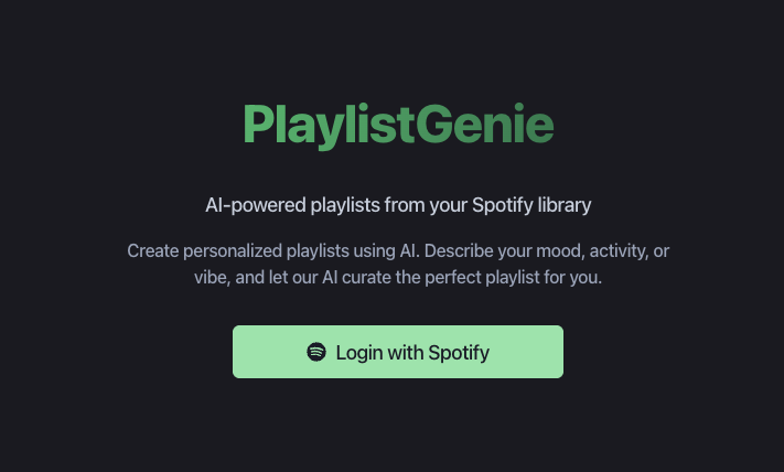 PlaylistGenie: AI-Powered Playlists from Just One Prompt